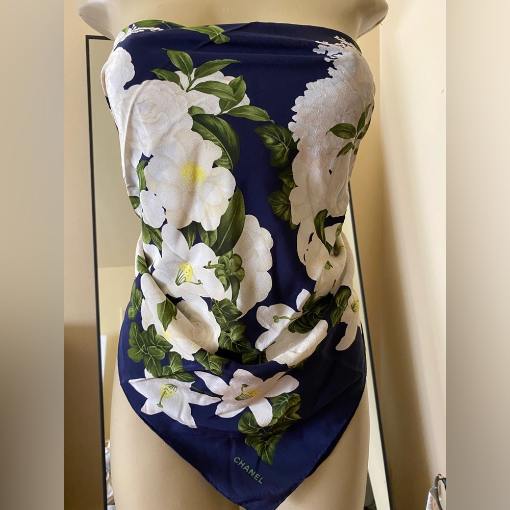 XL Silk Chanel Scarf